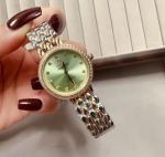 Omega De Villle Ladymatic 28mm Imported Movement Green Dial Watch